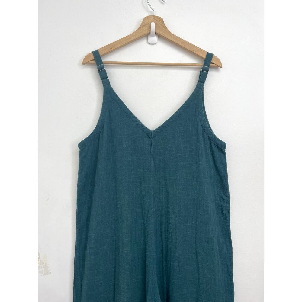Natural Life Chelsea Wide Leg Oversized V-Neck Cotton Gauze Jumpsuit - Medium - Picture 5 of 12